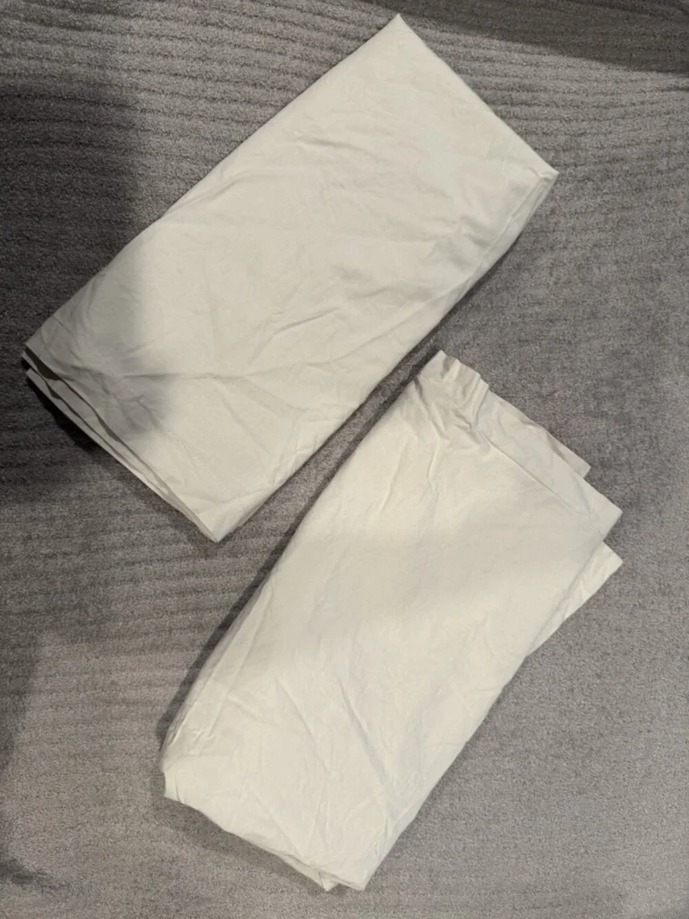 Parachute Queen Pillow Cases Clay Gray Beige Set of 2 Tan Cotton